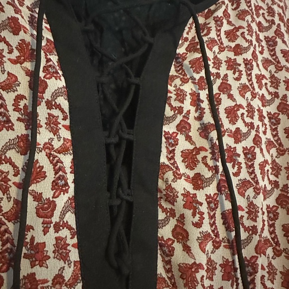 Bohemian, multi patterned, free flowing dress. - Picture 3 of 10